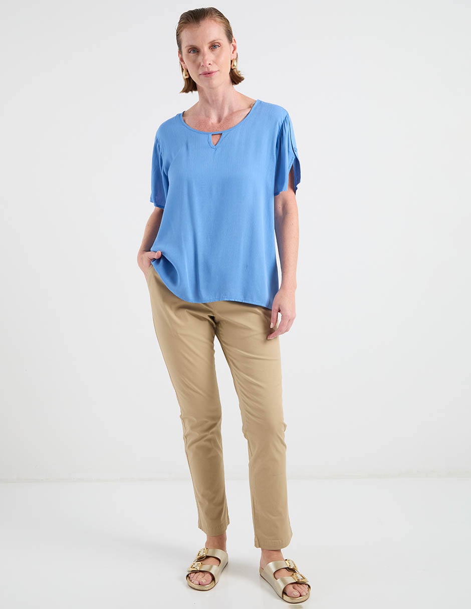 Blusa manga corta para mujer 8