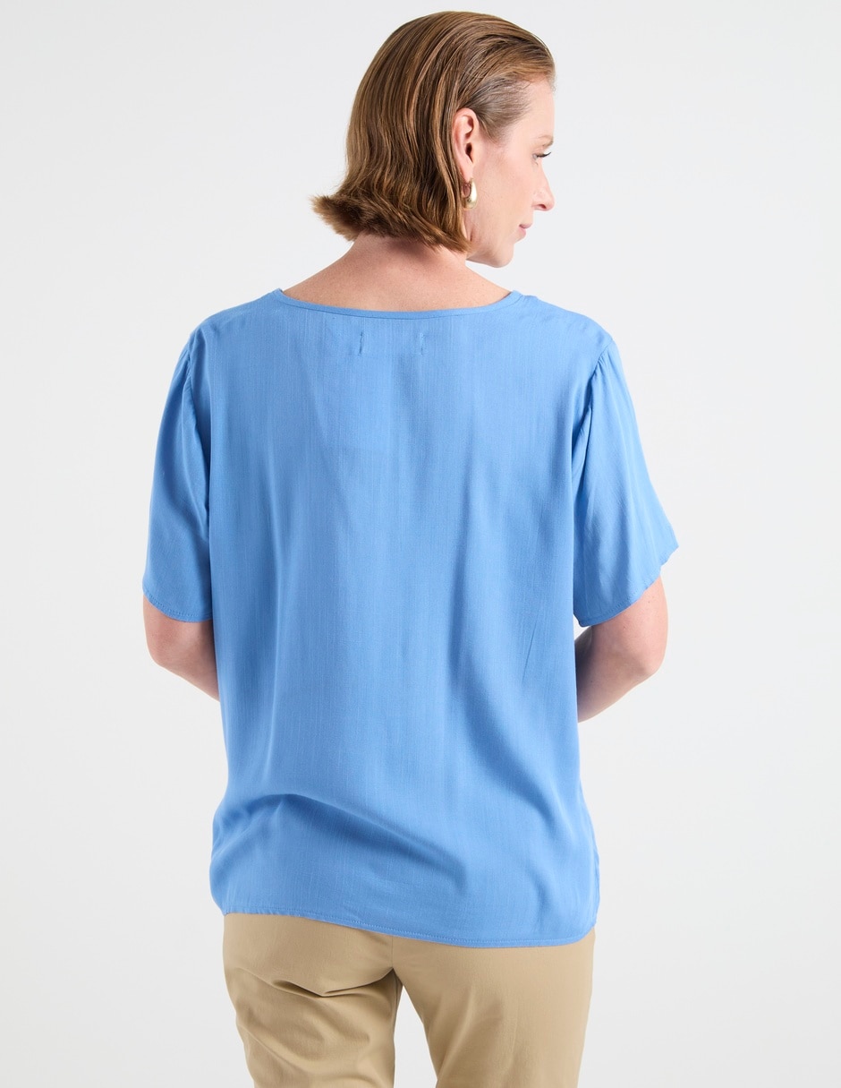 Blusa manga corta para mujer 11