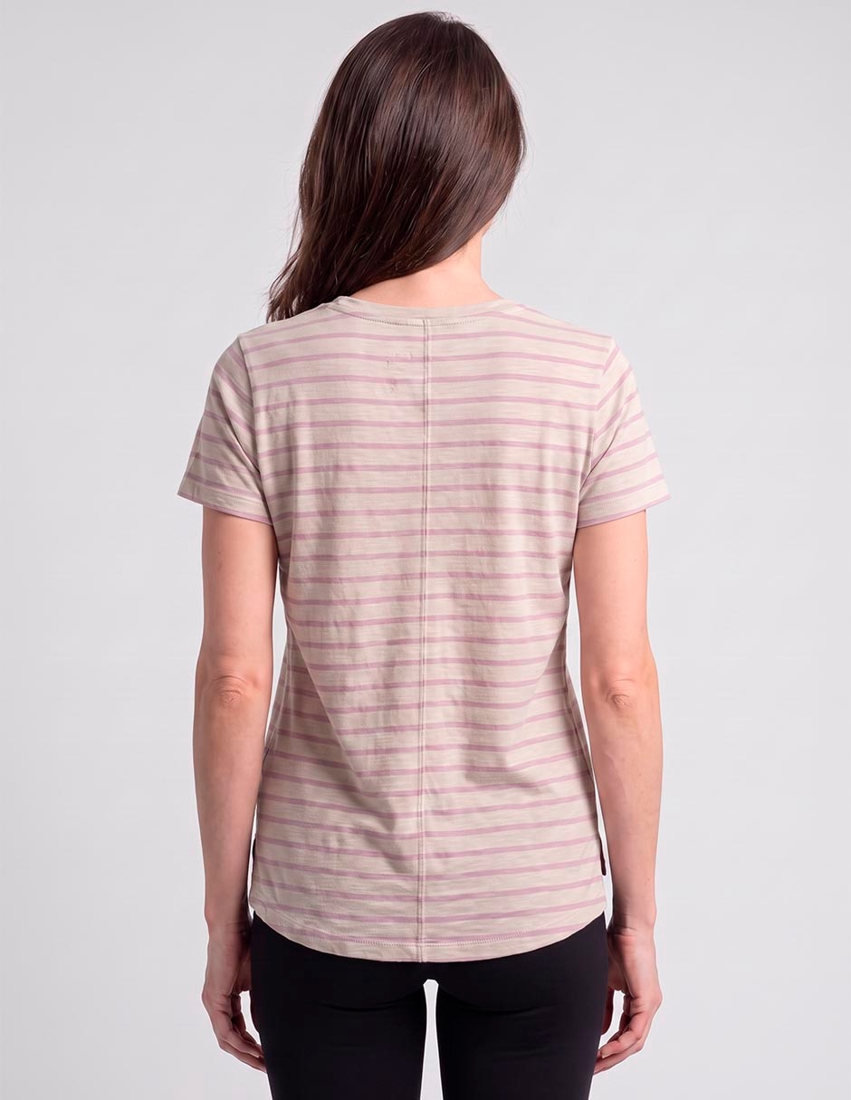 Playera manga corta cuello redondo para mujer 2