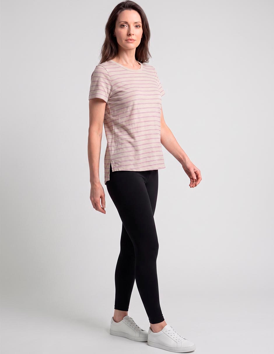 Playera manga corta cuello redondo para mujer 3