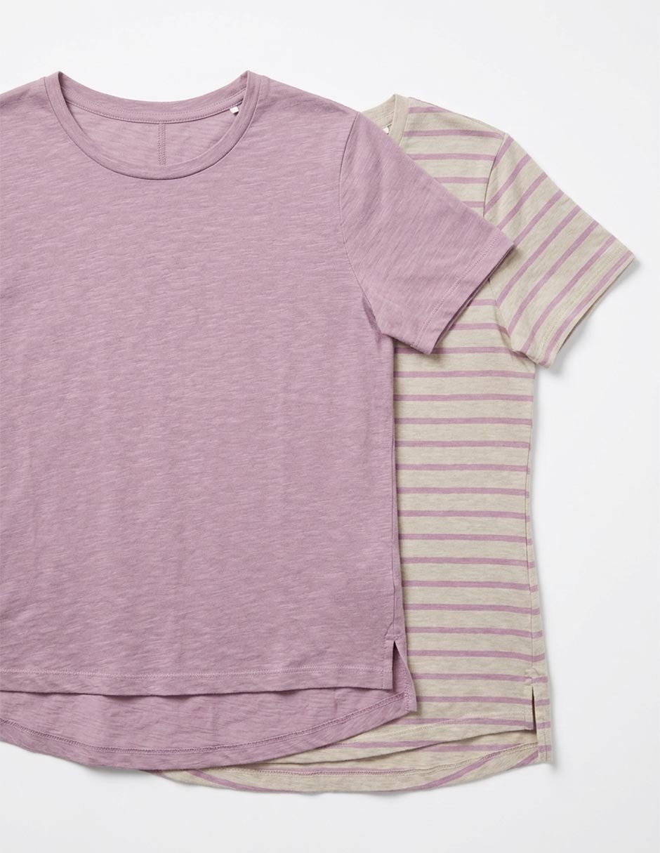 Playera manga corta cuello redondo para mujer 5