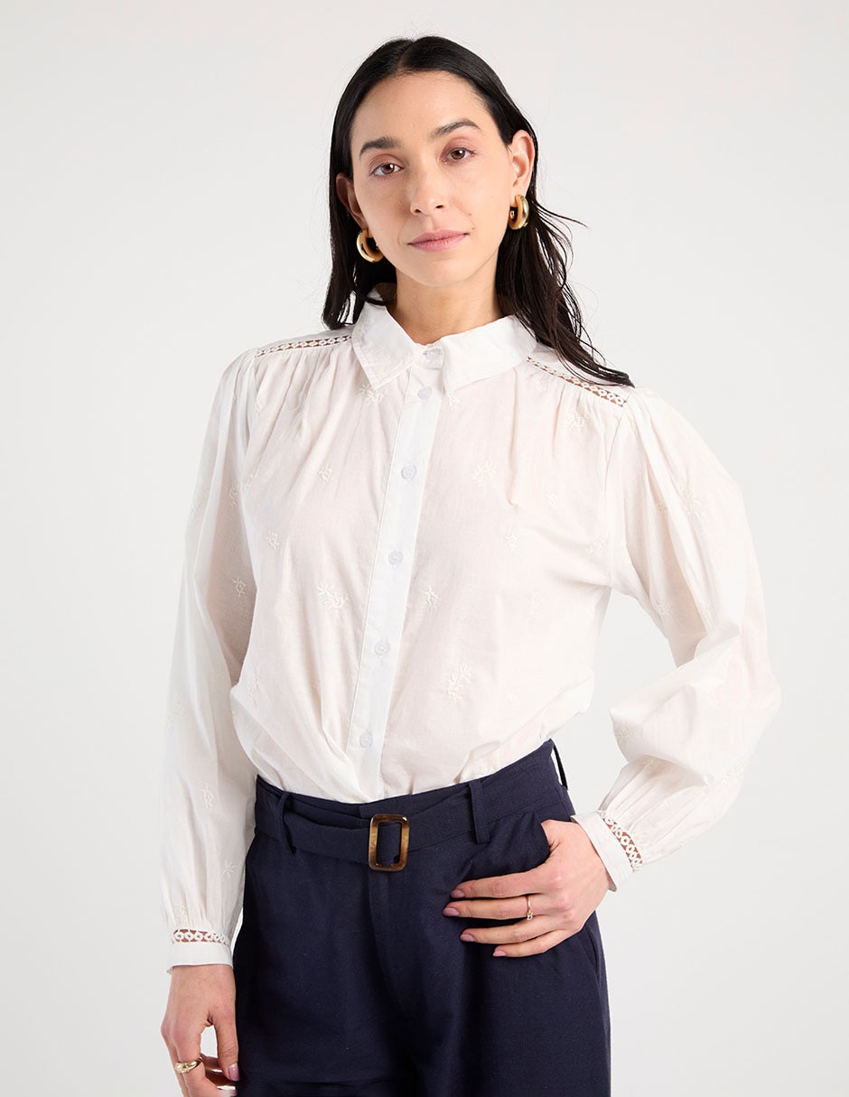 Blusa manga larga para mujer 1