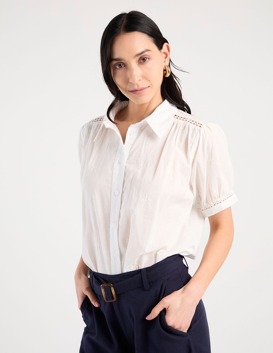 Blusa Weekend manga corta para mujer