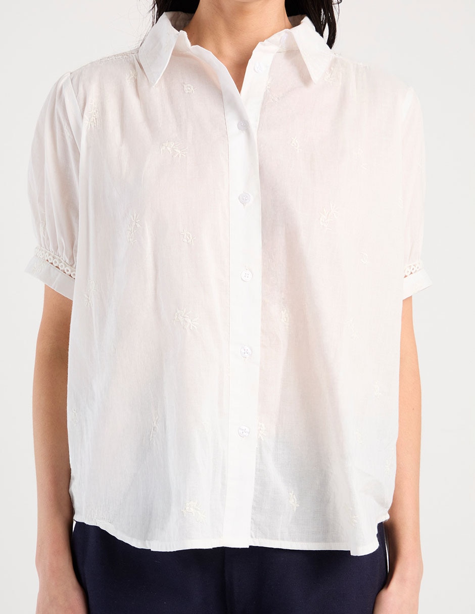 Blusa Weekend manga corta para mujer