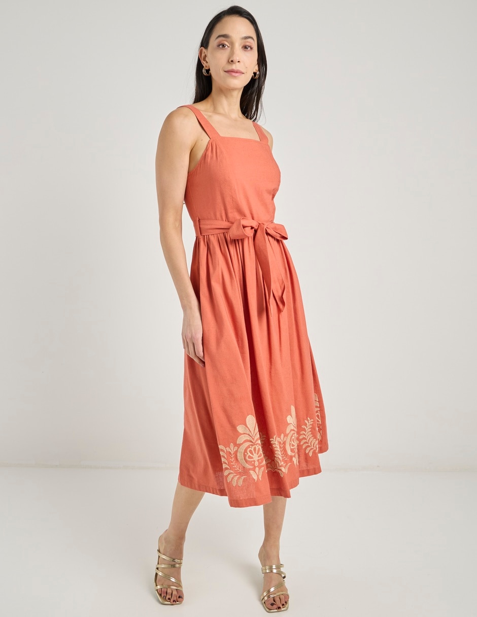 Vestido midi casual para mujer Vestido midi casual para mujer