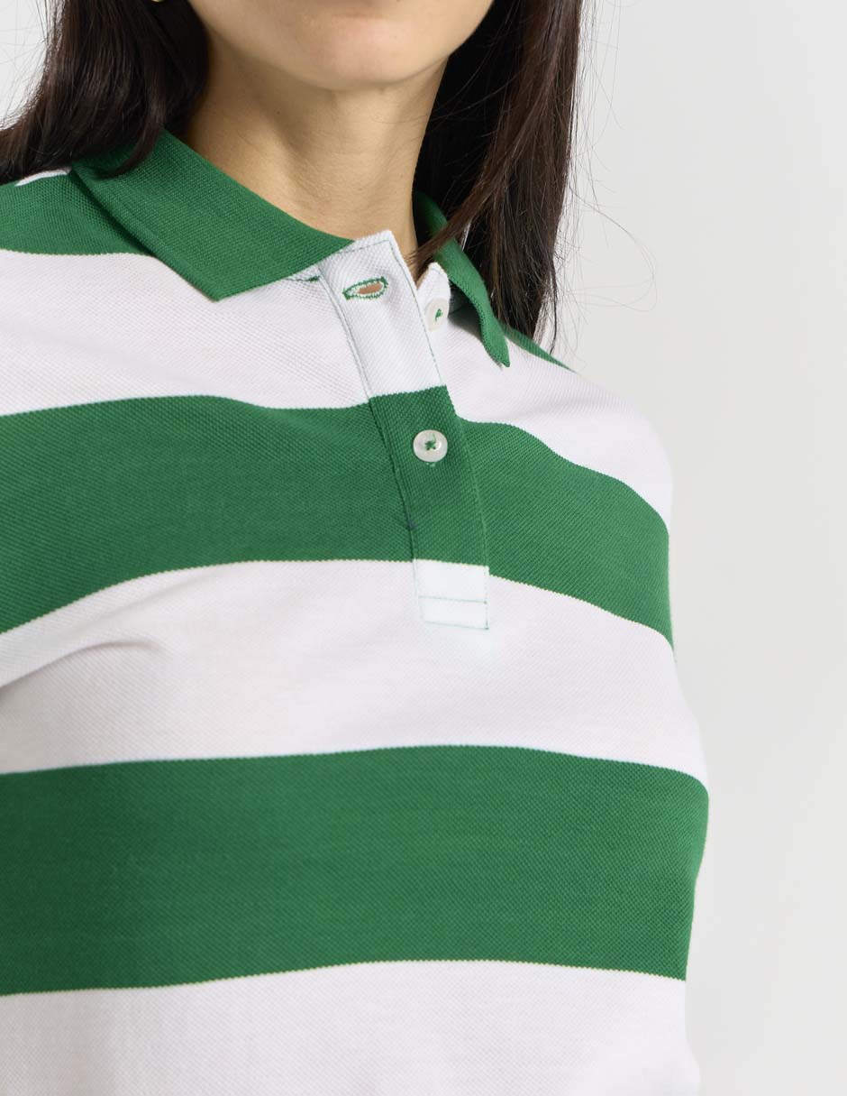 Playera manga corta Weekend cuello polo para mujer
