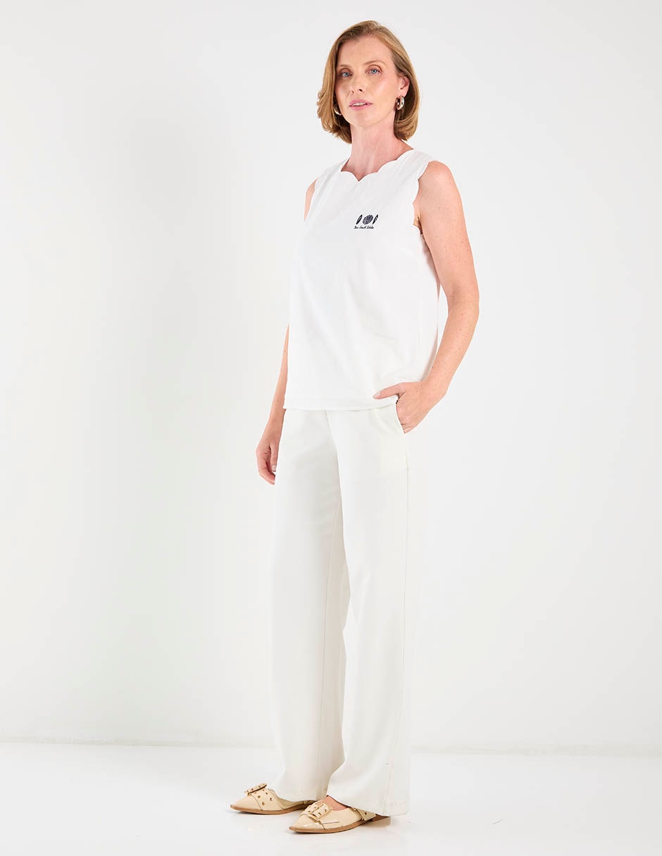 Blusa sin manga para mujer 4