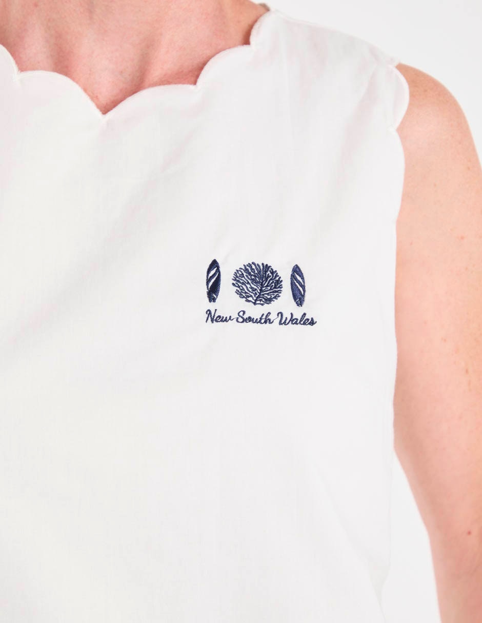 Blusa sin manga para mujer 2