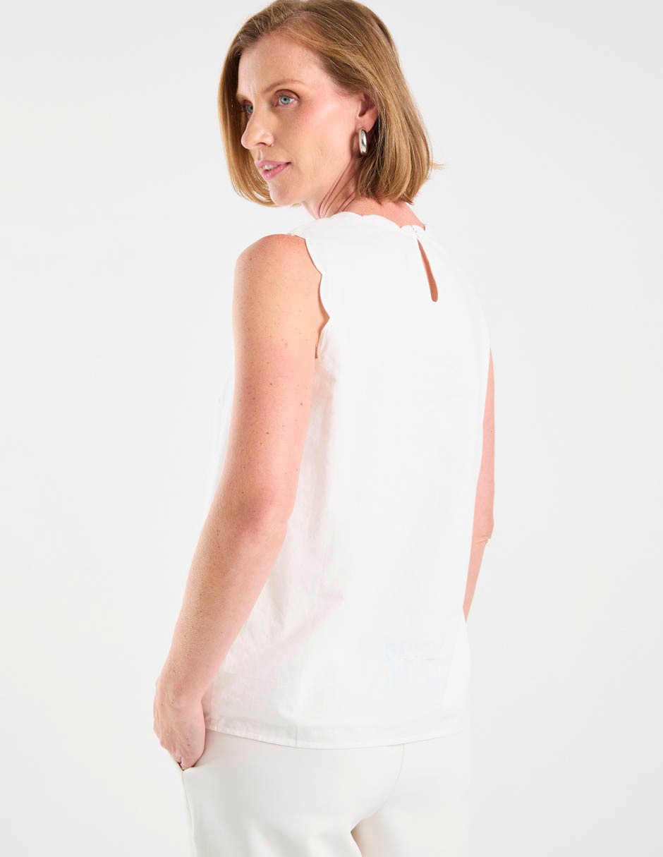 Blusa sin manga para mujer 6