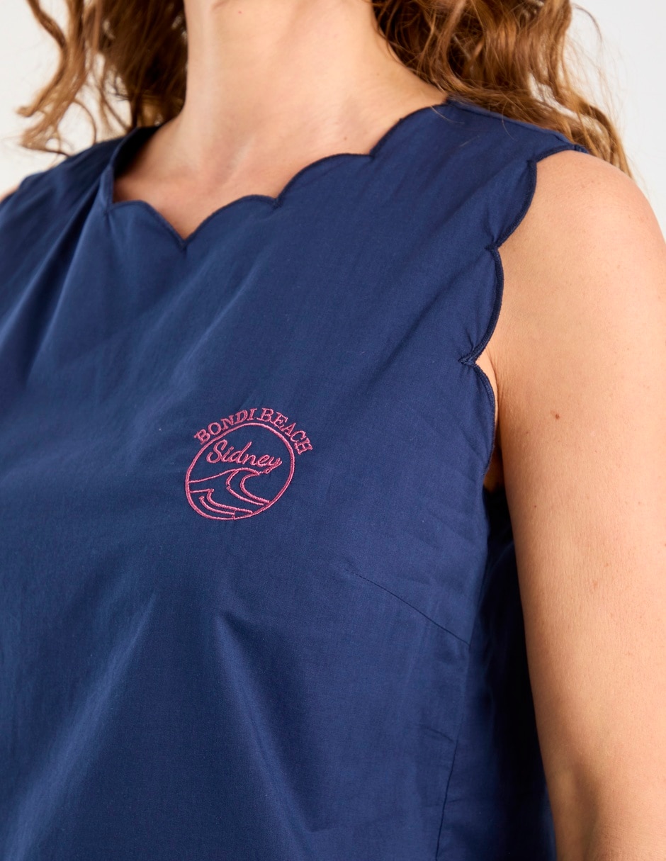 Blusa sin manga para mujer 3
