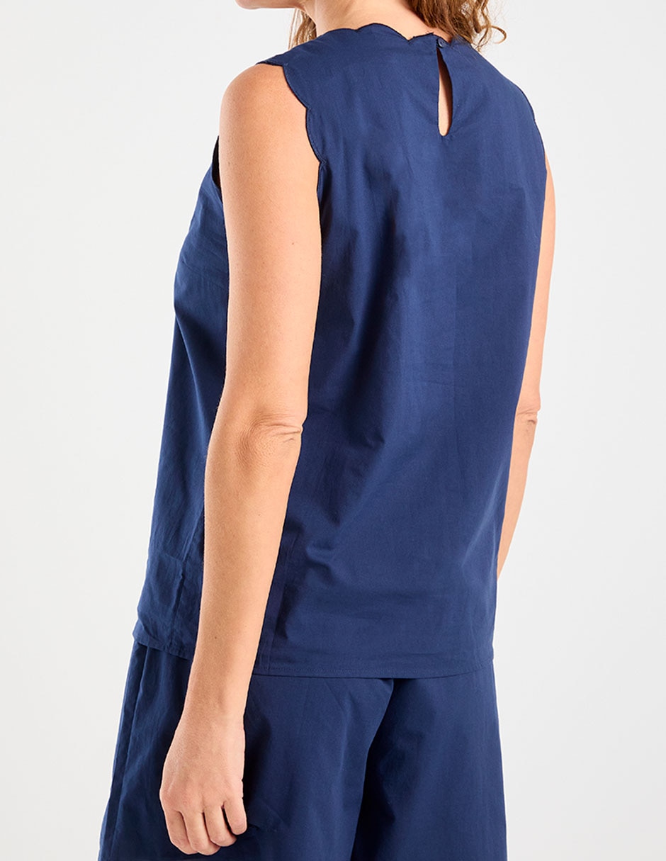 Blusa sin manga para mujer 2