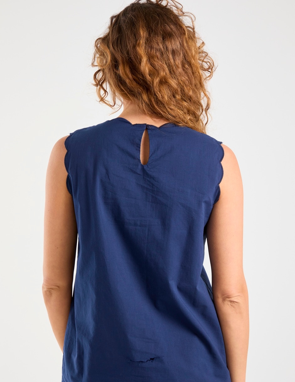 Blusa sin manga para mujer 6