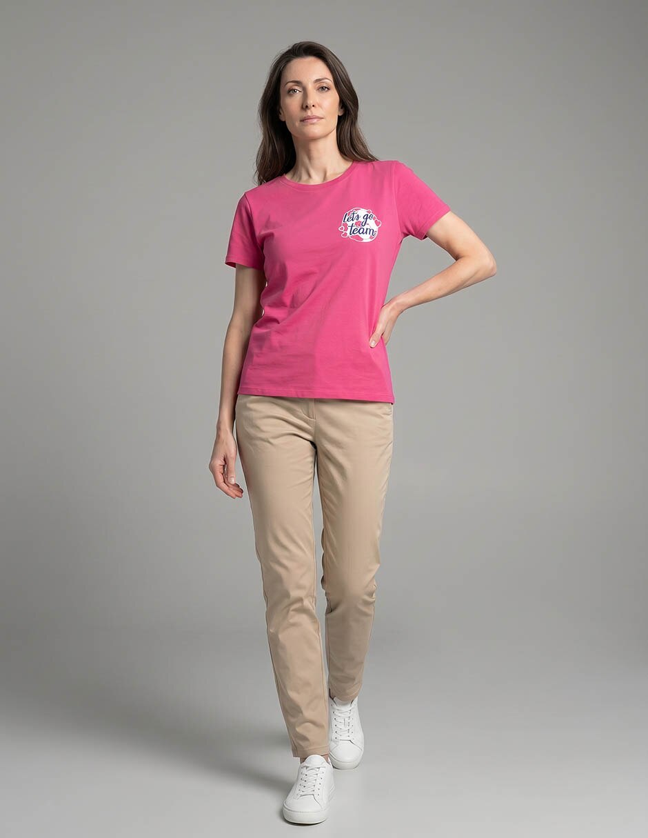 Playera manga corta weekend cuello redondo para mujer