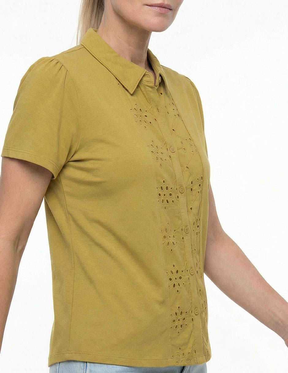 Blusa manga corta para mujer 3