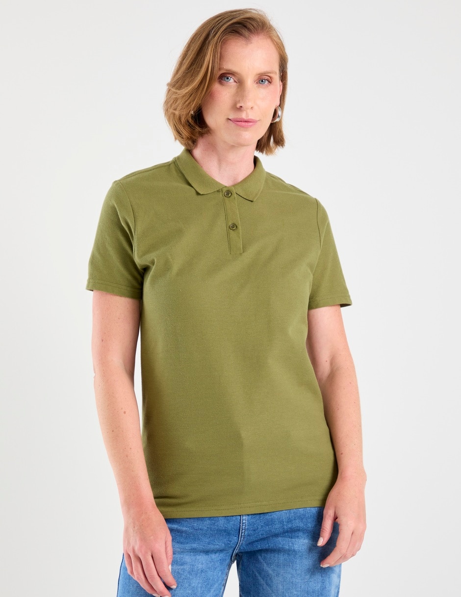 Blusa Manga Corta Cuello Polo para mujer Blusa Manga Corta Cuello Polo para mujer