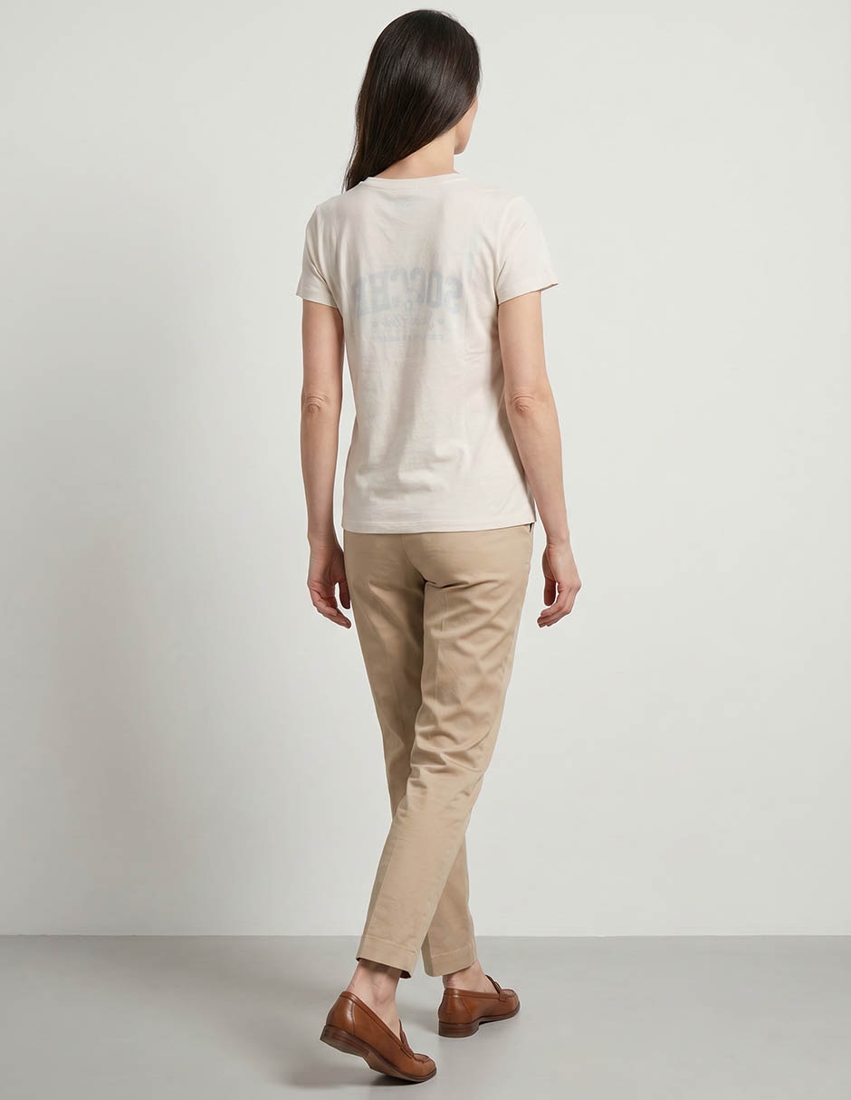 Playera manga corta cuello redondo mujer 3
