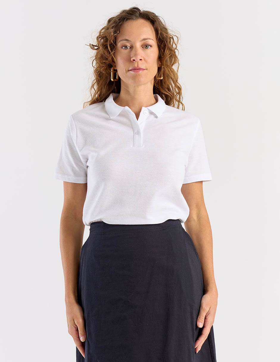 Playera manga corta cuello polo para mujer Playera manga corta cuello polo para mujer