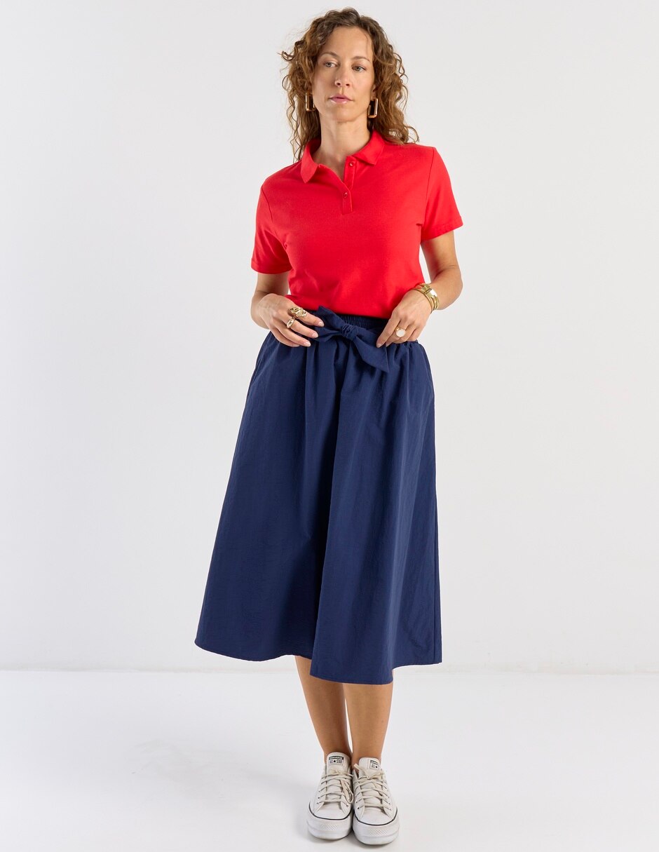 Playera manga corta Weekend cuello polo para mujer