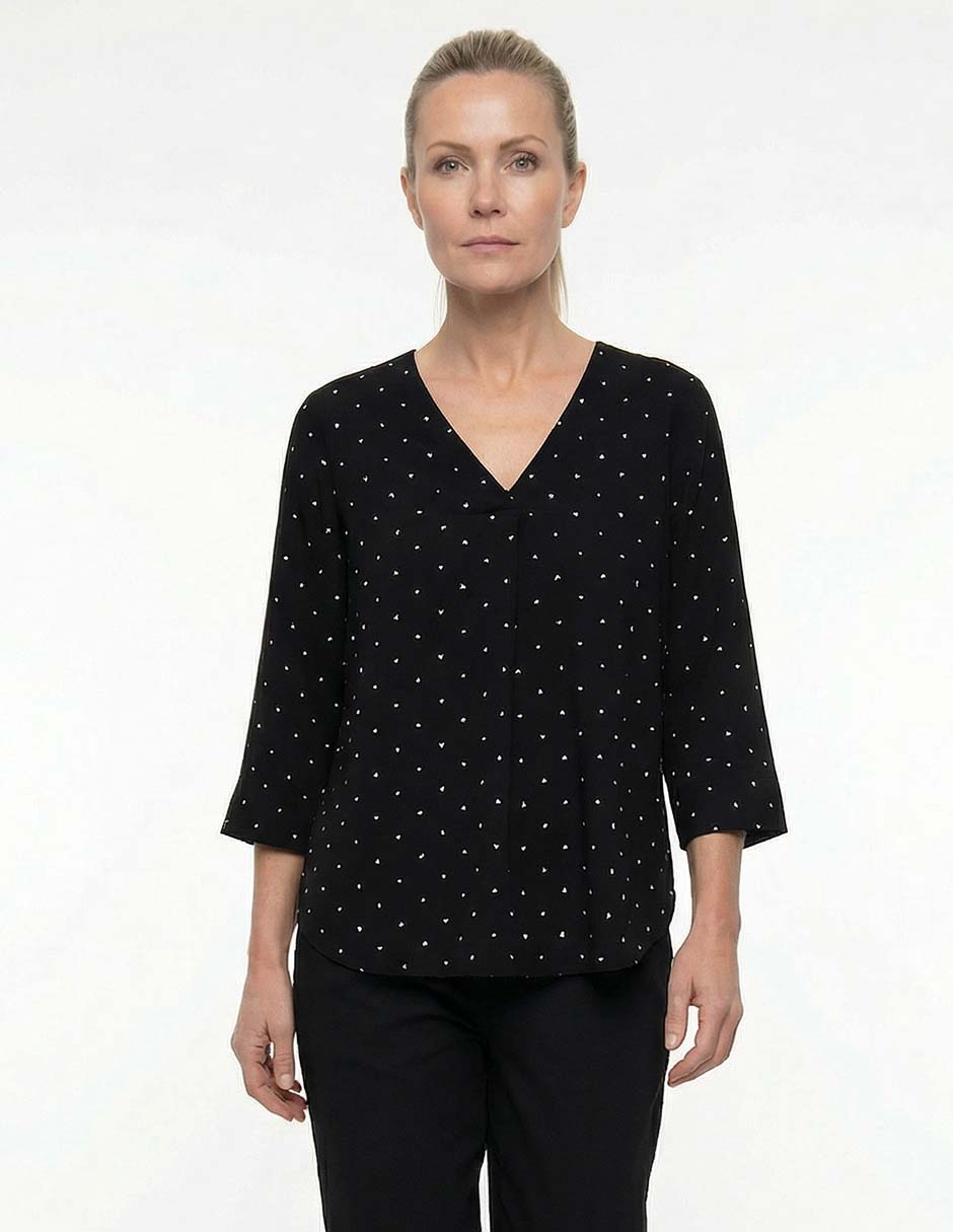 Blusa manga 3/4 para mujer Blusa manga 3/4 para mujer