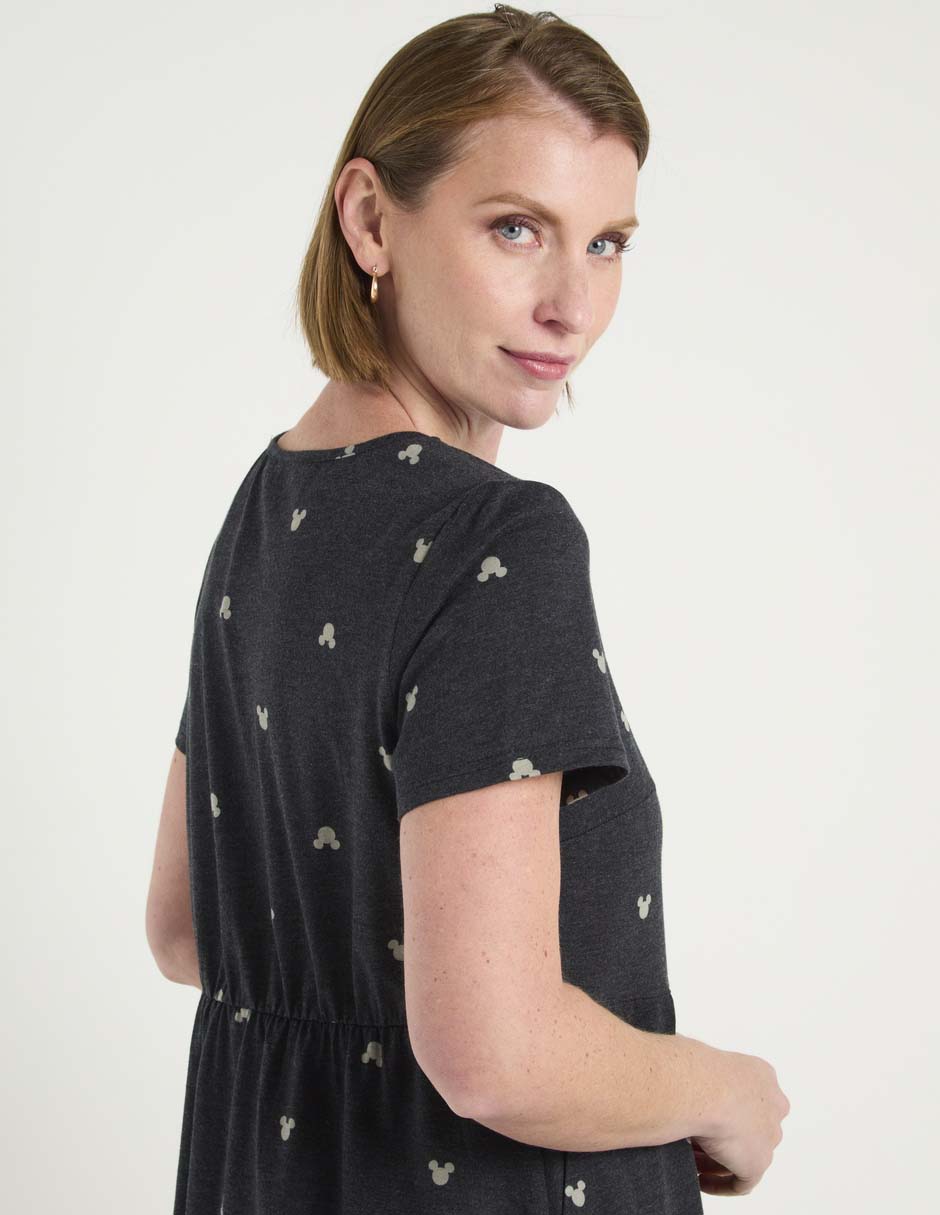 Vestido arriba de la rodilla casual Mickey Mouse para mujer 5
