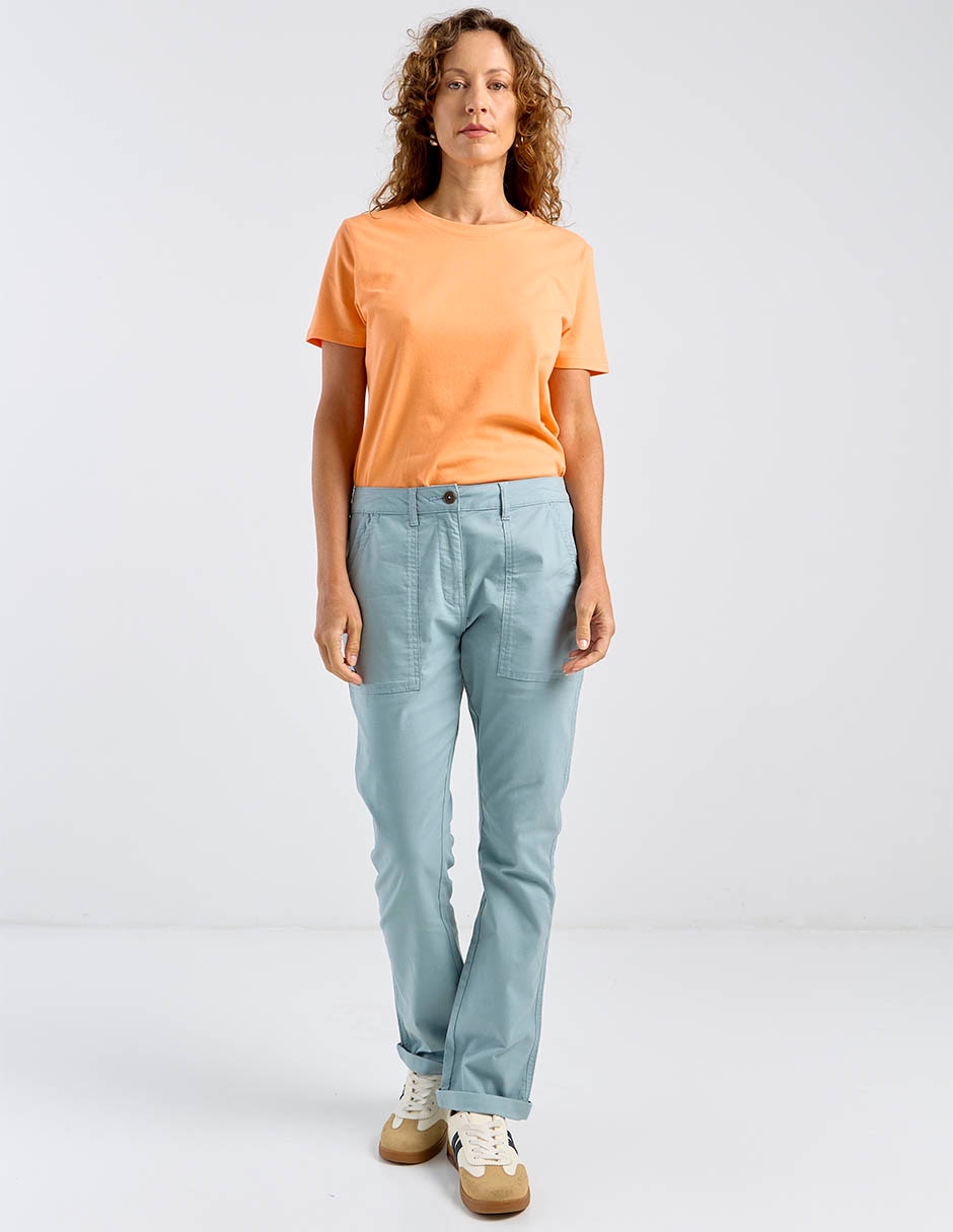 Playera manga corta cuello redondo para mujer 5
