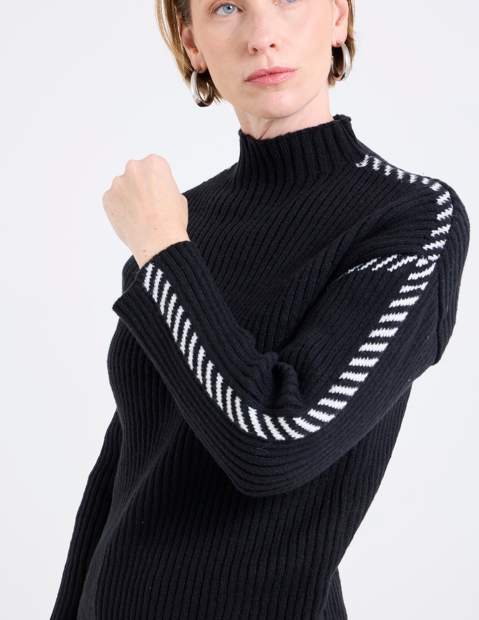 Suéter cuello alto para mujer