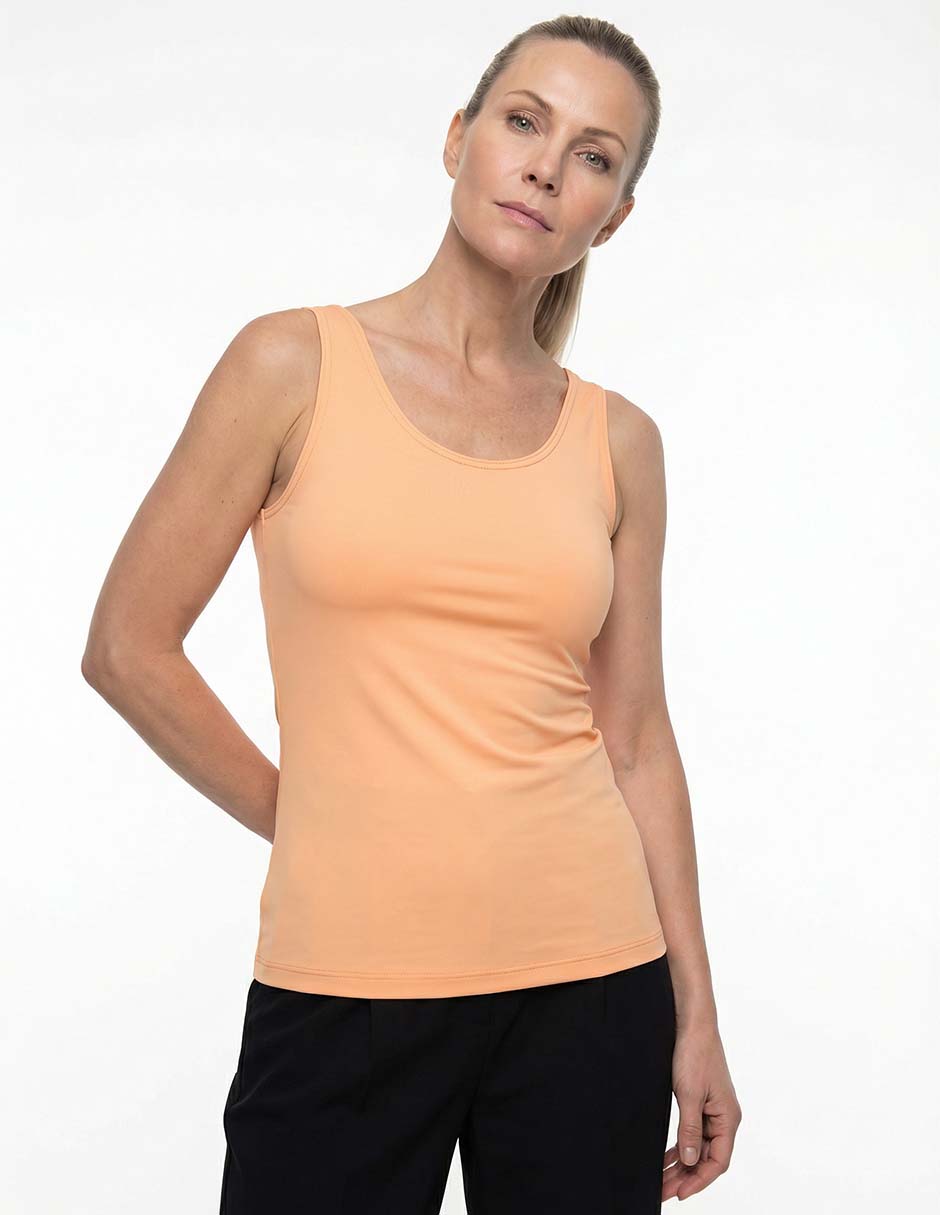 Top cuello redondo tirante ancho Top cuello redondo tirante ancho