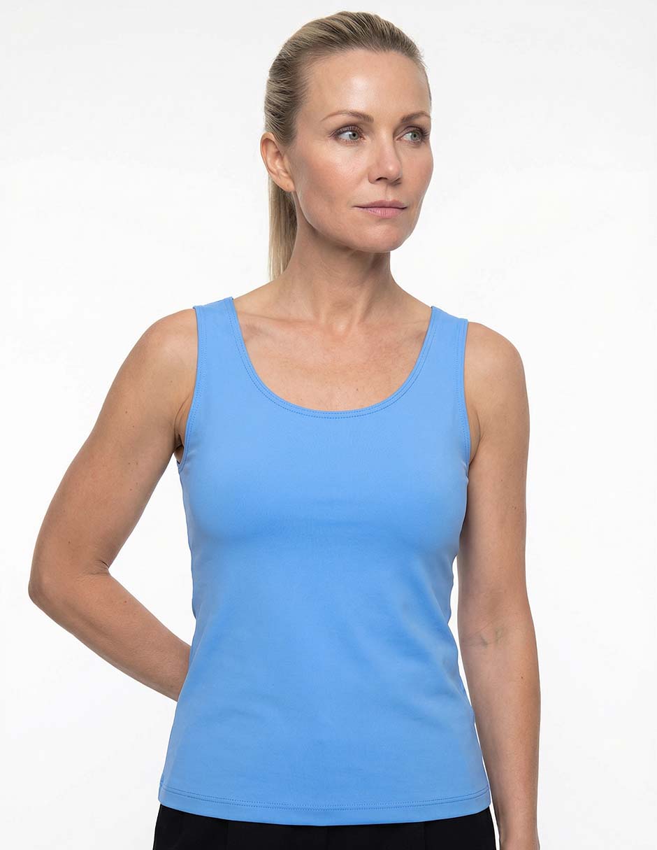 Top cuello redondo tirante ancho 1