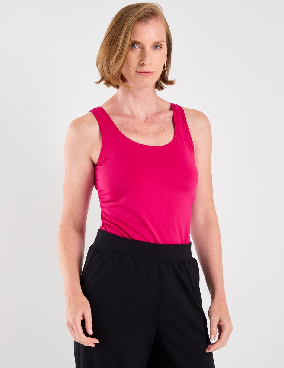 Top cuello redondo tirante ancho