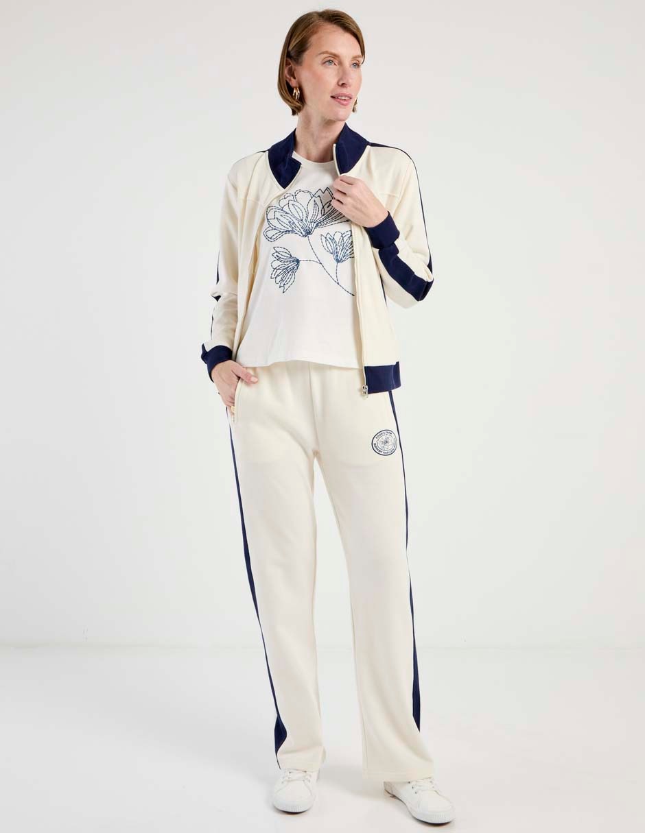 Pants straight Winnie The Pooh con elástico para mujer
