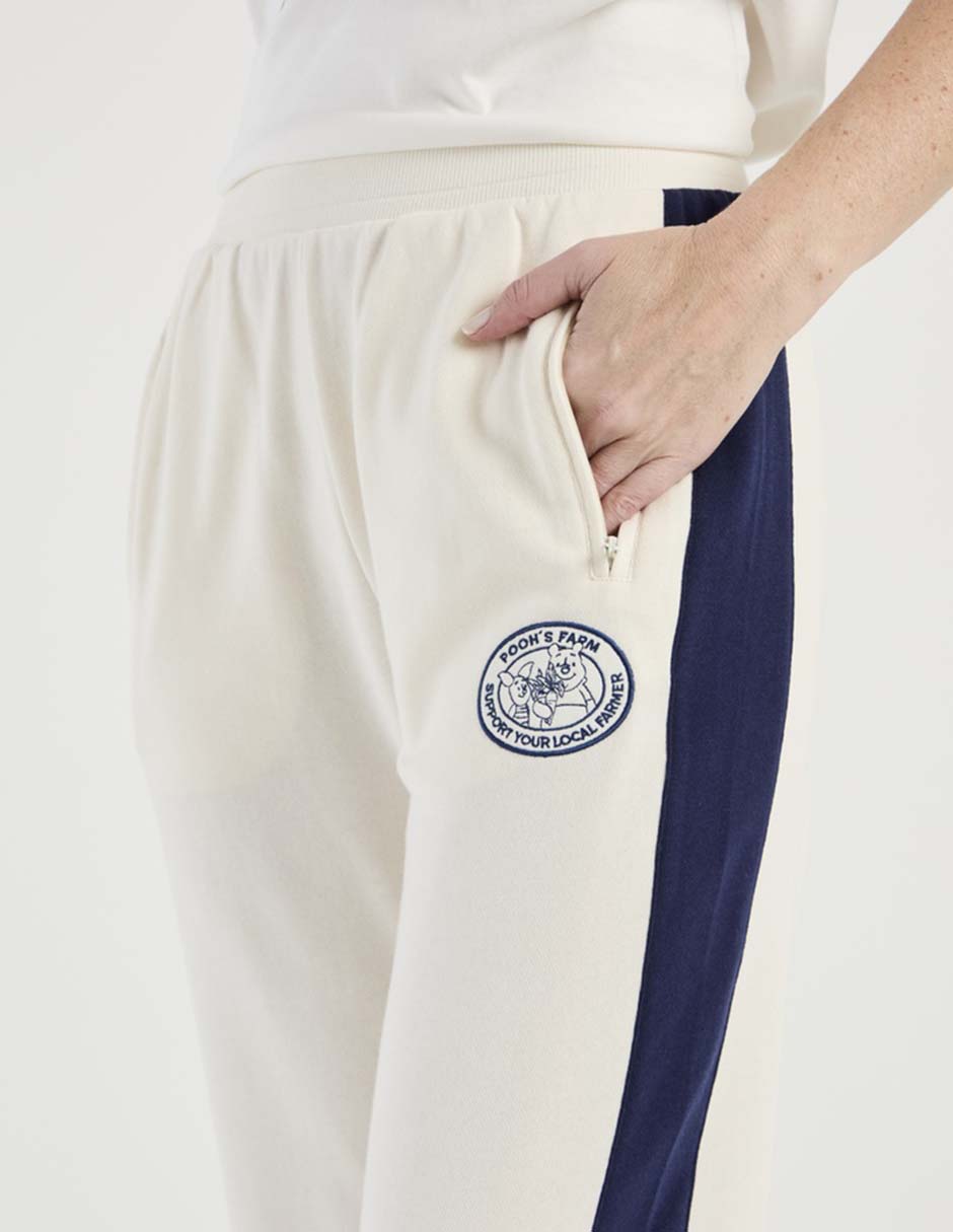 Pants straight Winnie The Pooh con elástico para mujer