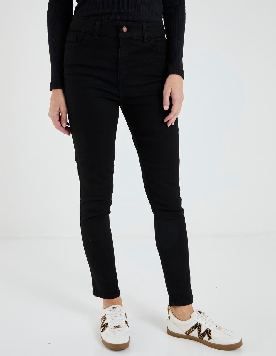 Jeans skinny corte cintura para mujer Jeans skinny corte cintura para mujer