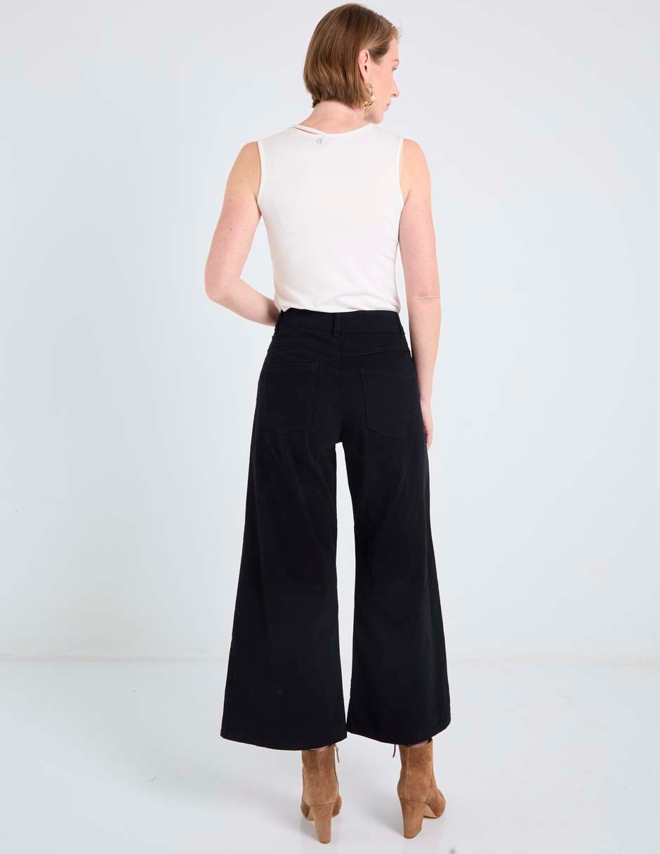 Pantalón coulotte wide leg para mujer