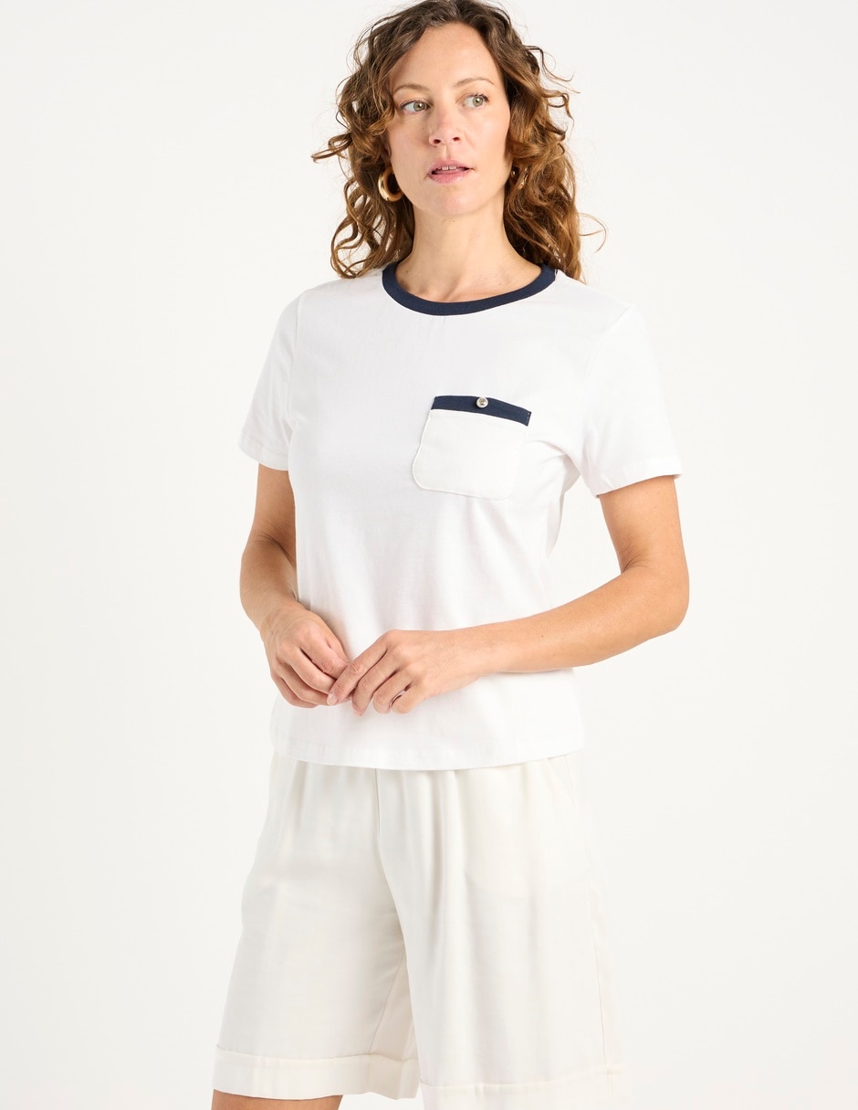 Playera manga corta Weekend cuello redondo para mujer 2