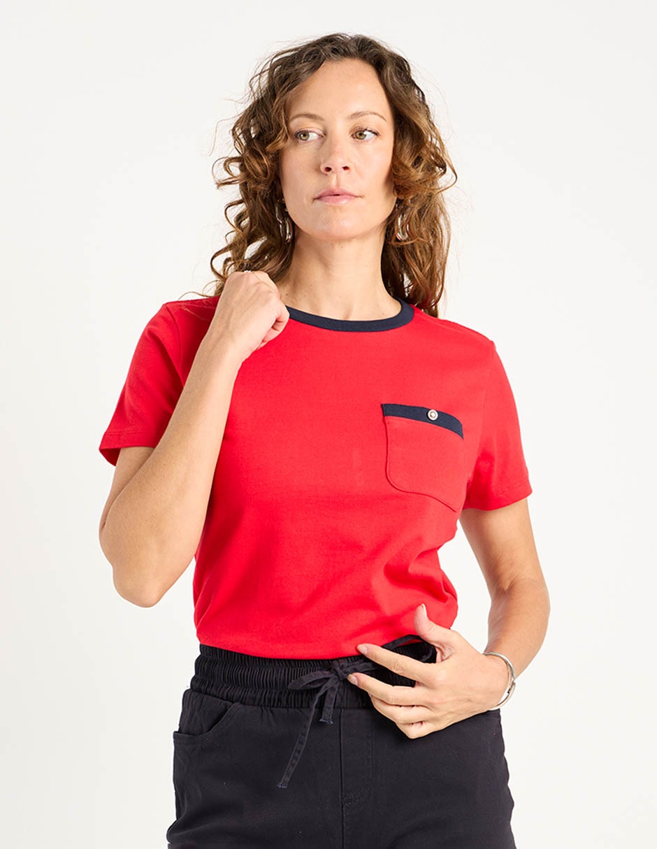 Playera manga corta Weekend cuello redondo para mujer