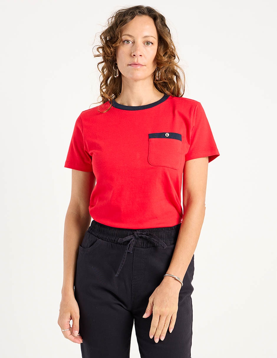 Playera manga corta Weekend cuello redondo para mujer