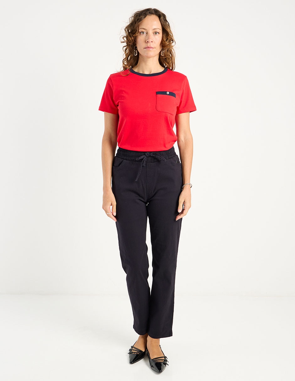 Playera manga corta Weekend cuello redondo para mujer
