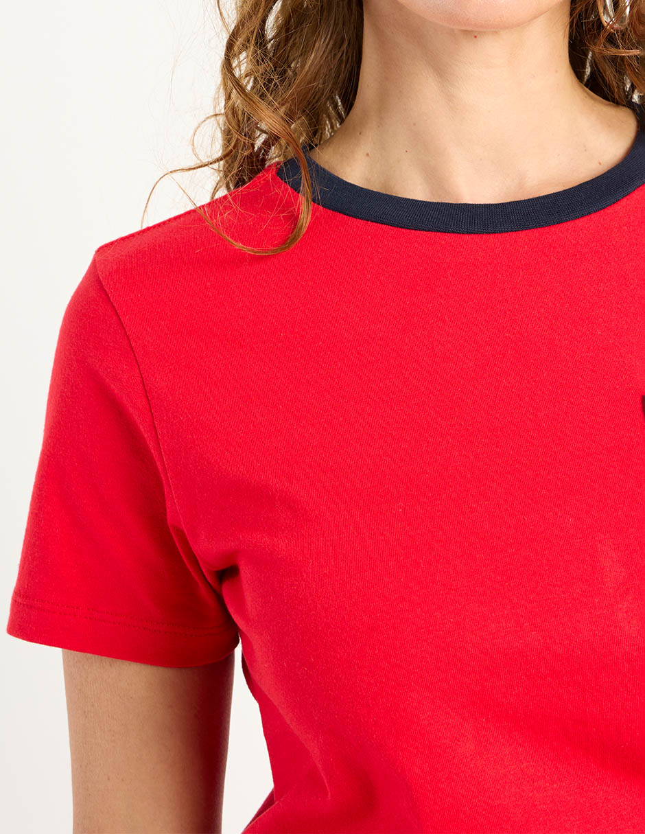 Playera manga corta Weekend cuello redondo para mujer