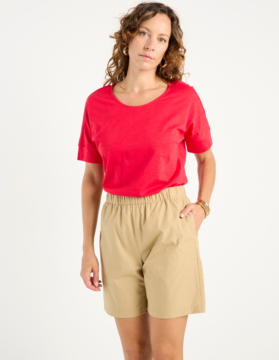 Playera manga corta Weekend cuello redondo para mujer