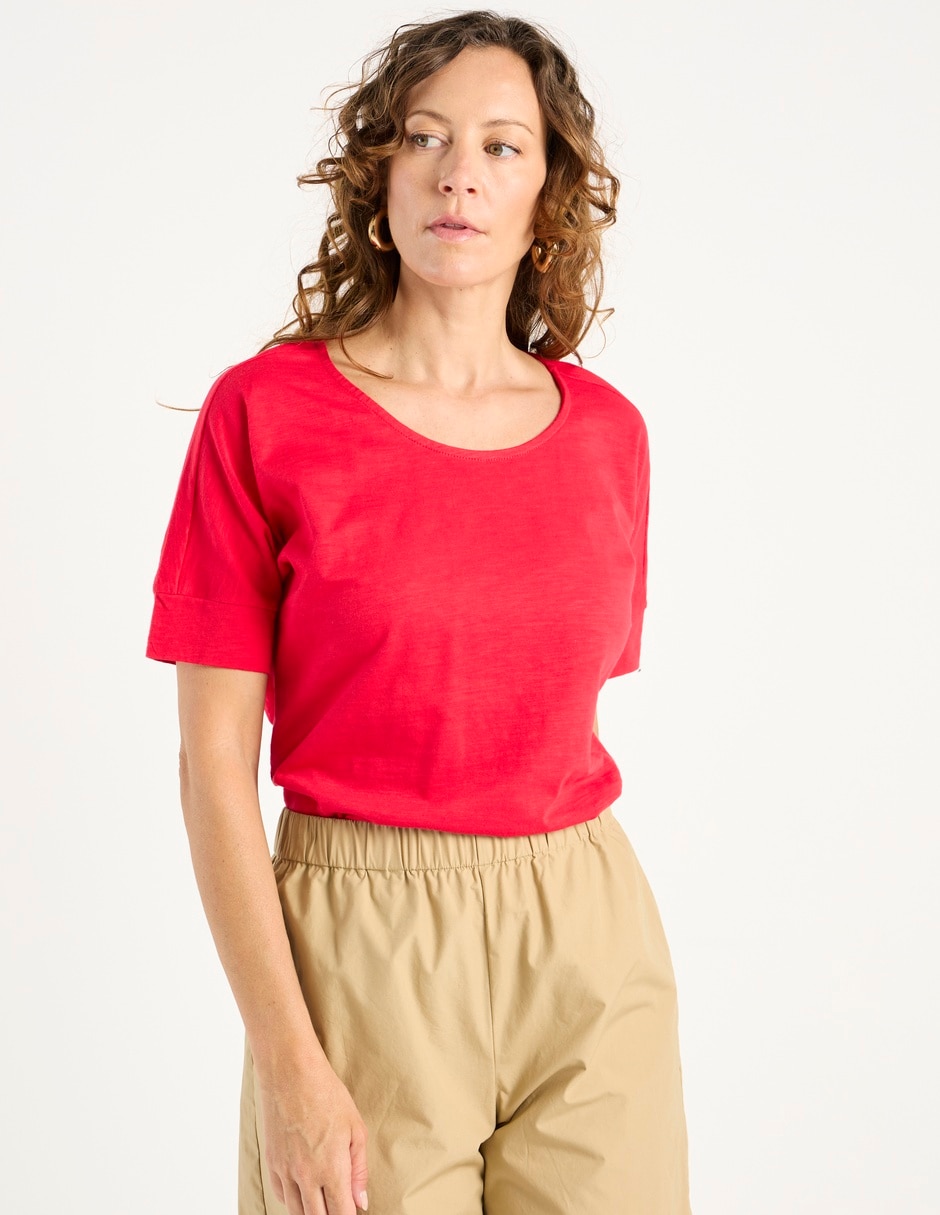 Playera manga corta Weekend cuello redondo para mujer