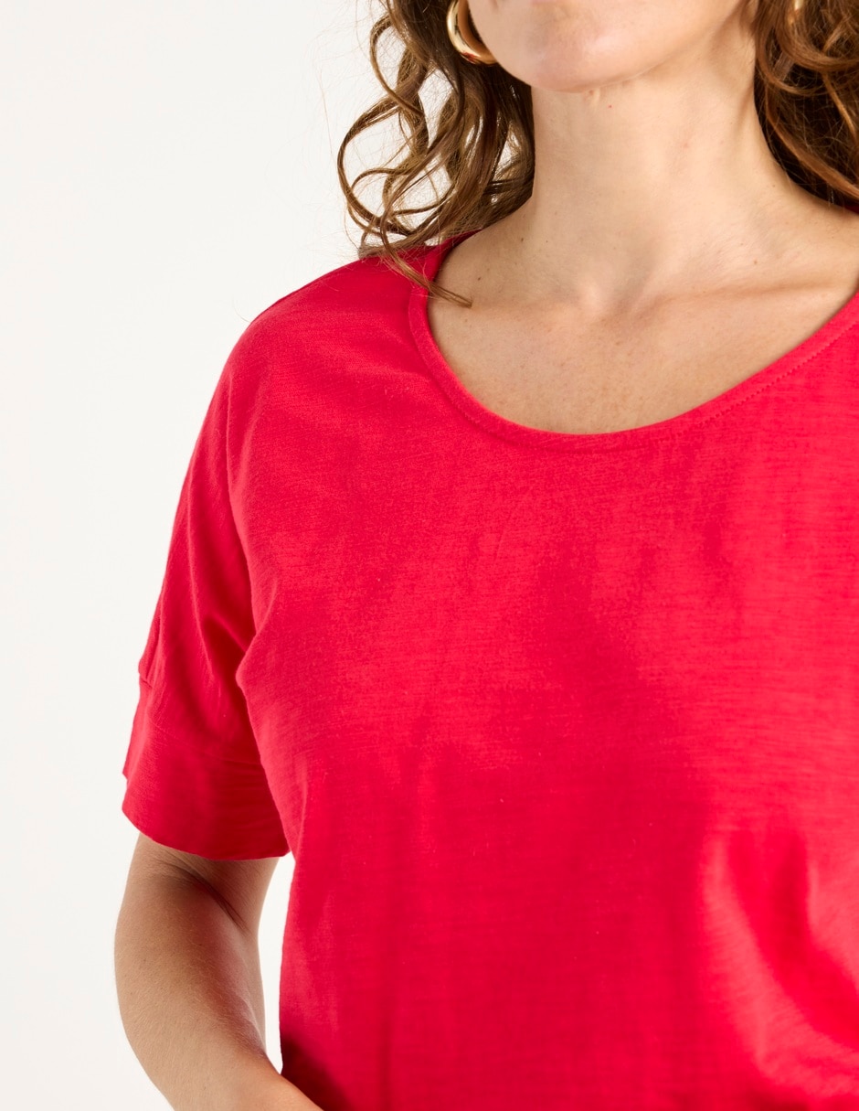 Playera manga corta Weekend cuello redondo para mujer