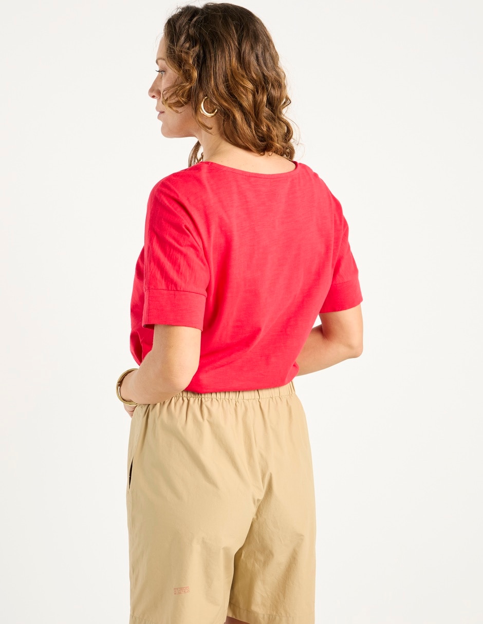 Playera manga corta Weekend cuello redondo para mujer