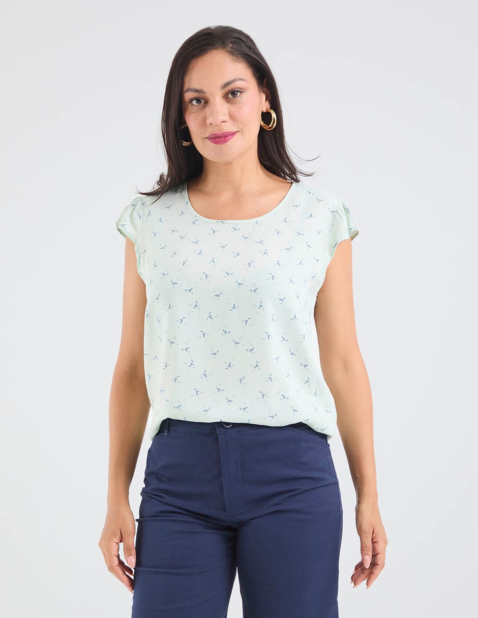 Blusa manga corta para mujer 1