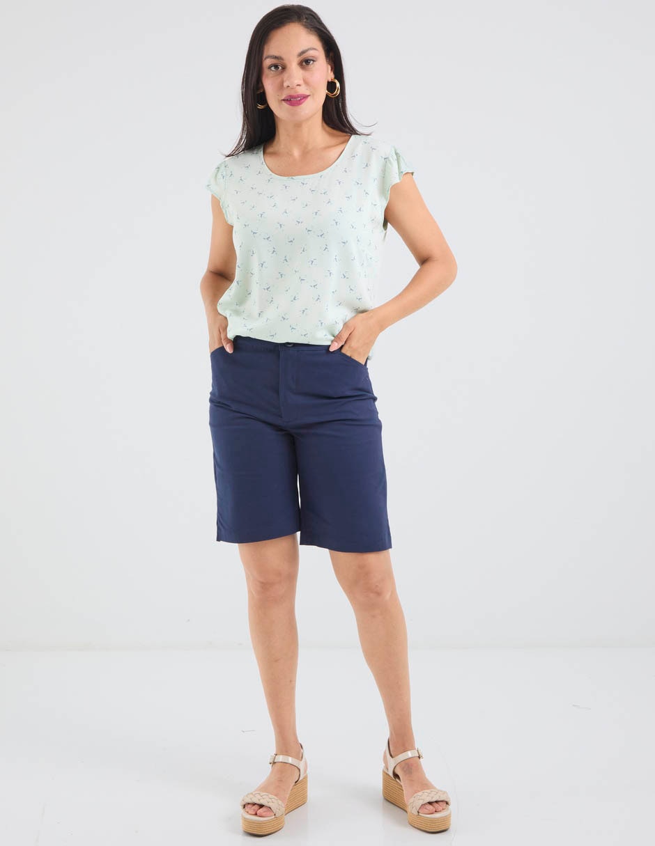 Blusa manga corta para mujer 4