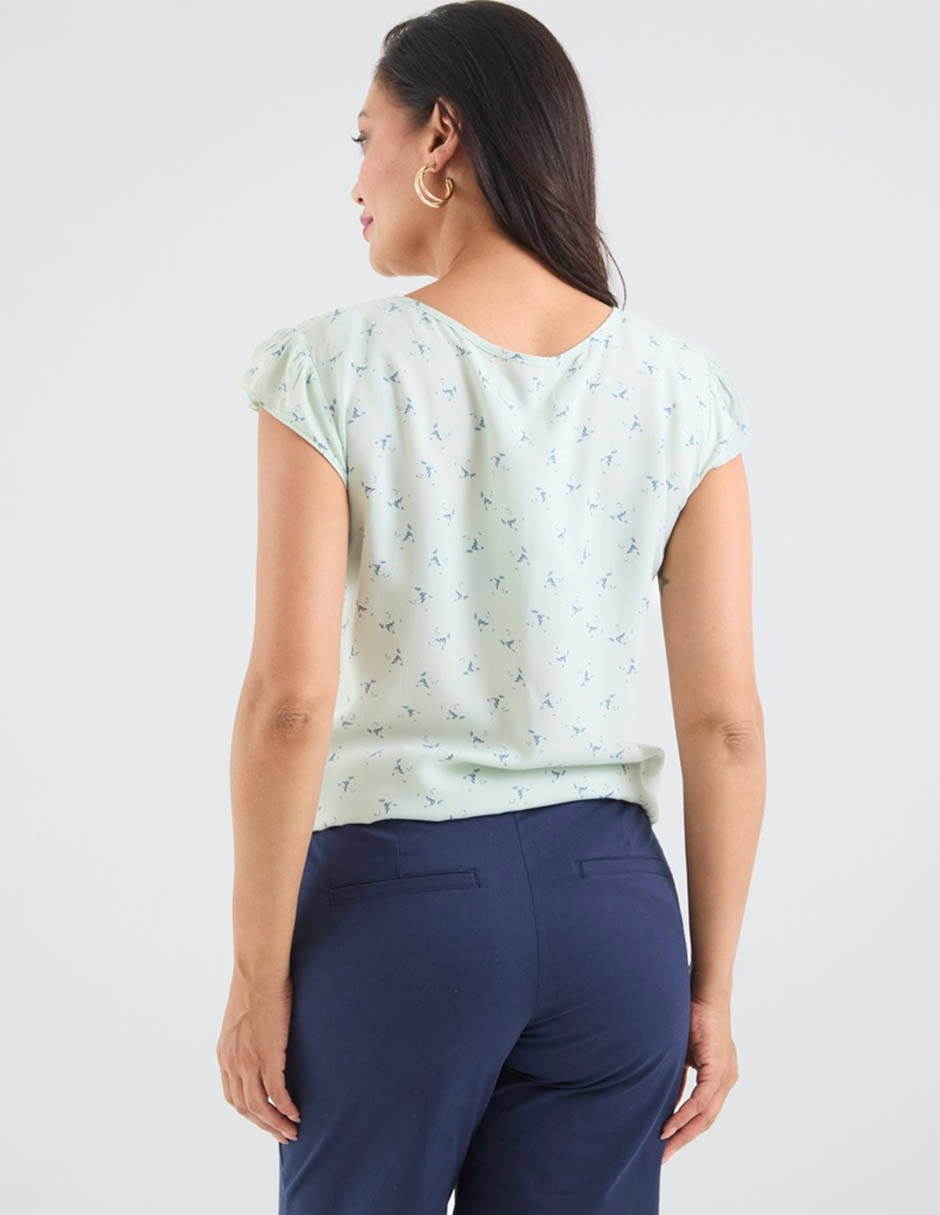 Blusa manga corta para mujer 6