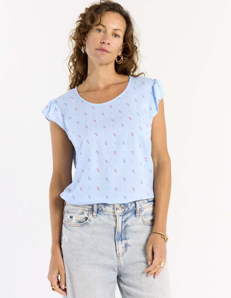 Blusa Weekend manga corta para mujer