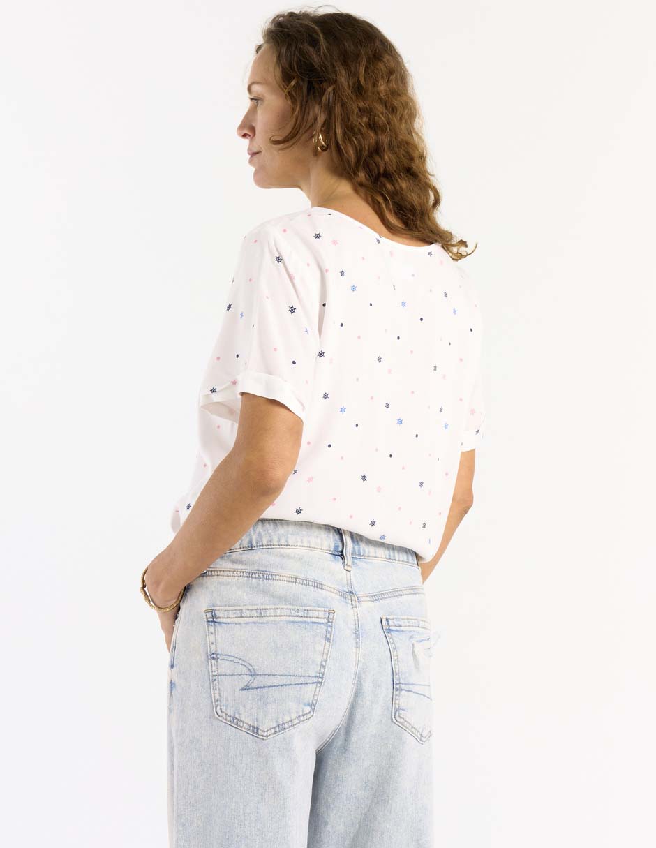 Blusa Weekend manga corta para mujer