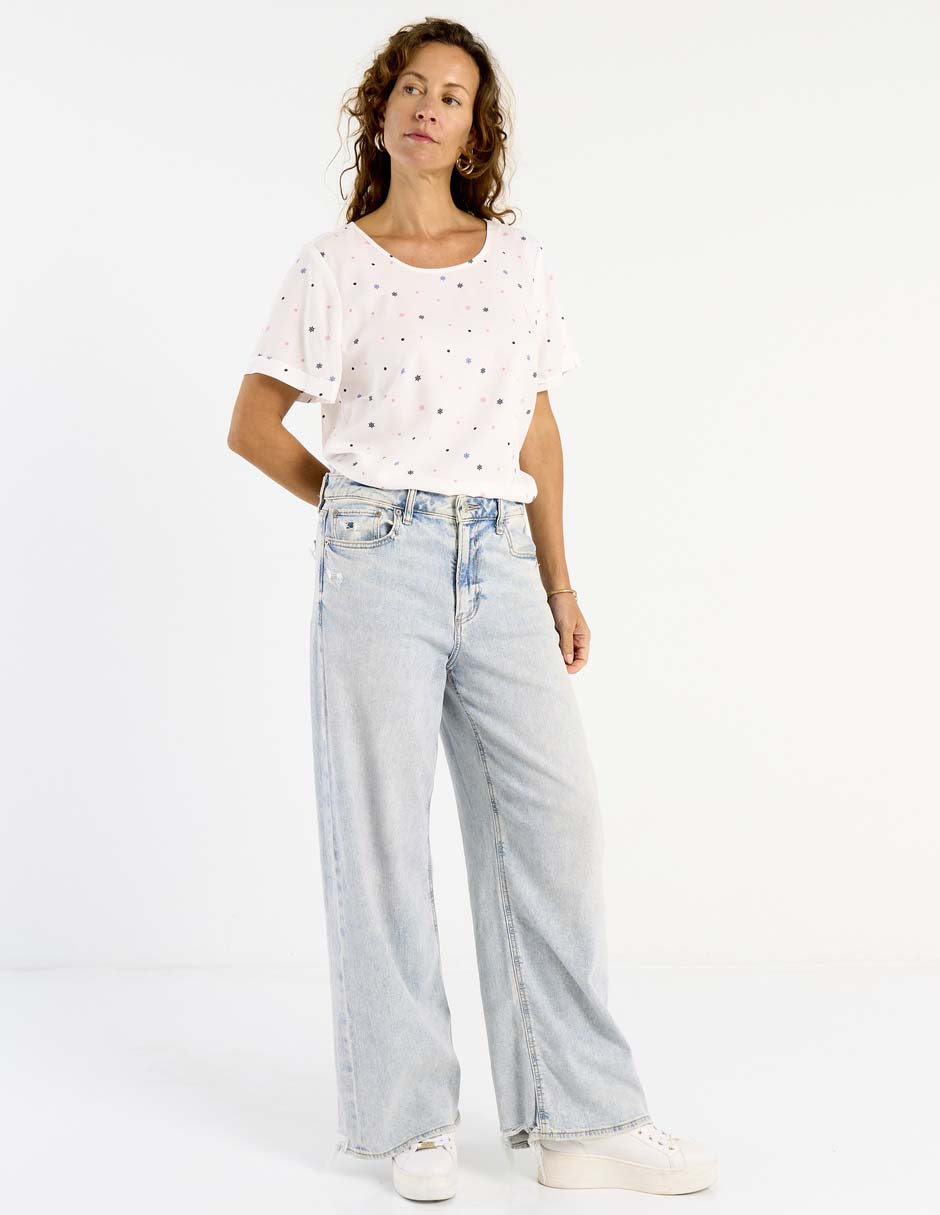 Blusa Weekend manga corta para mujer