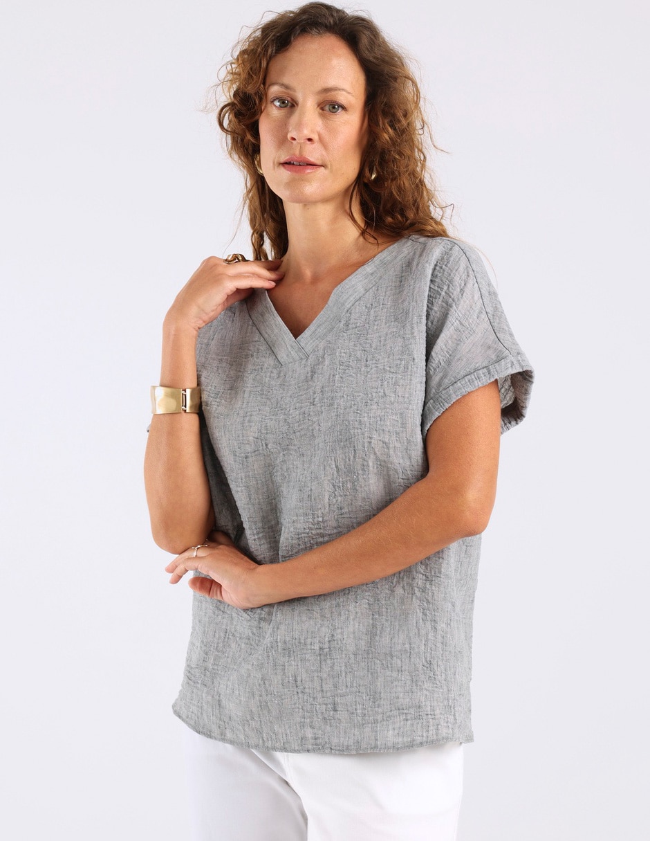 Blusa Weekend manga corta para mujer