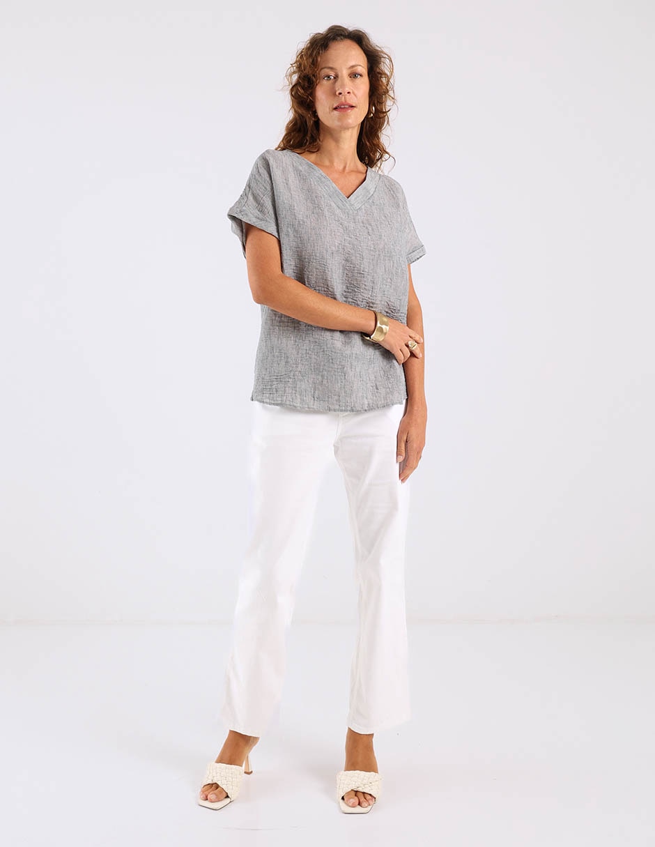 Blusa Weekend manga corta para mujer